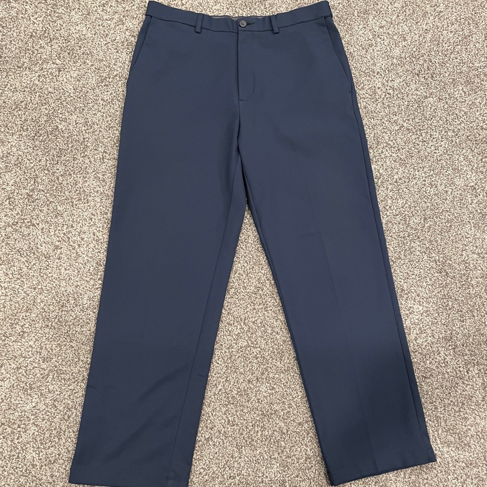 Haggar Classic Fit Cool 18 Pro Navy Dress Pants